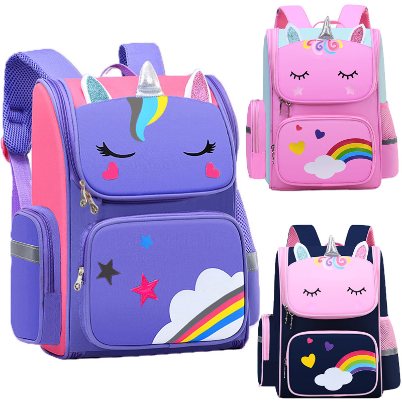 School Backpack Teen - Kız Çocukları İçin Unicorn Sırt Çantası,