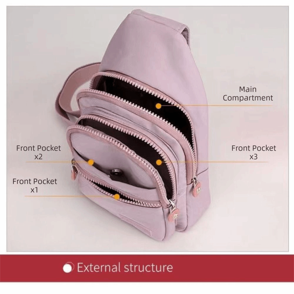 Naylon Kadın Göğüs Çantası Su  - Sling Backpack Shoulder incelemesi ve fiyatı