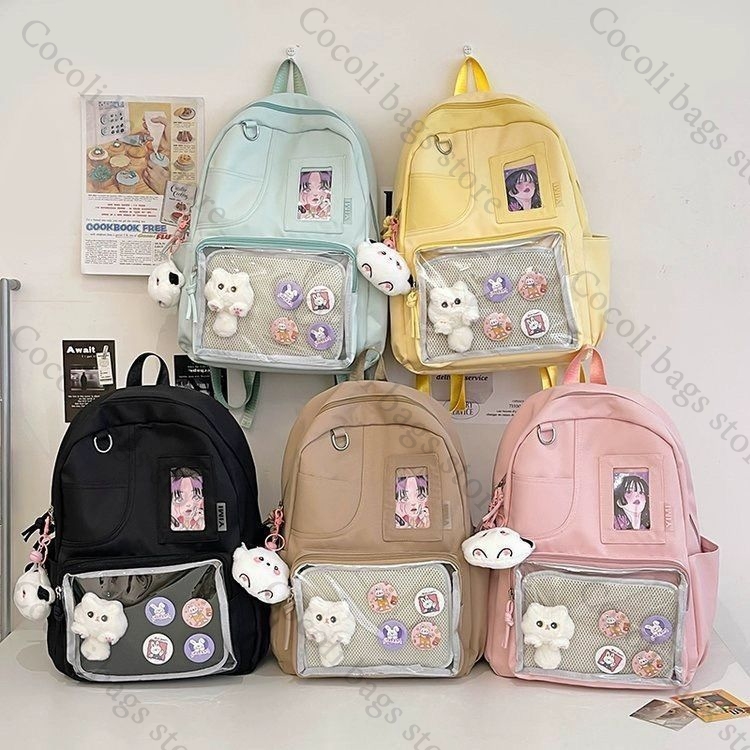 Düz Renk Şeker Rengi Sırt Çant - Canvas Backpack Casual incelemesi ve fiyatı