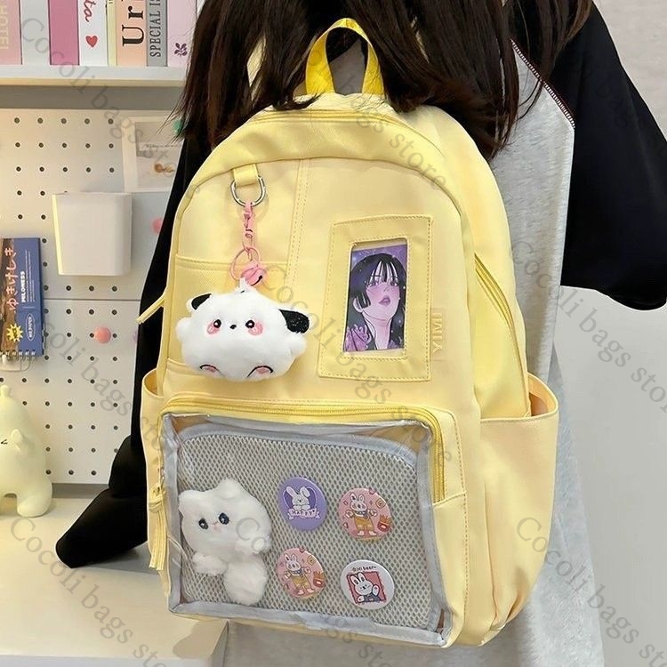 Düz Renk Şeker Rengi Sırt Çant - Canvas Backpack Casual incelemesi ve fiyatı